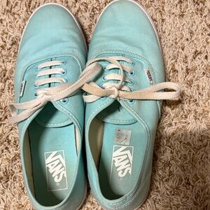 Vans Women's Canvas Sneakers in Aqua Blue Women’s 9 Men’s 7.5